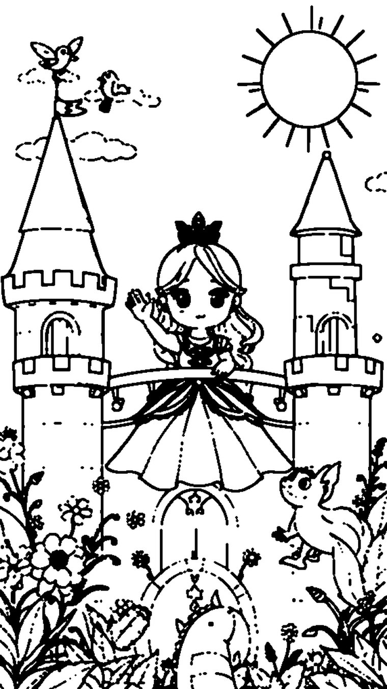 Princess coloring page